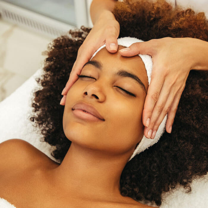 facial massage and skin care treatment
